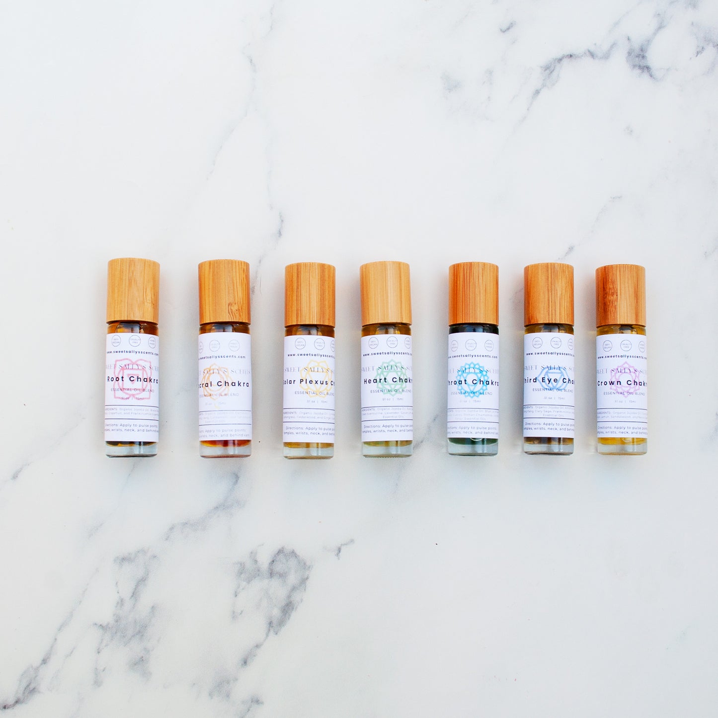 7 Chakra Essential Oil Blends Set