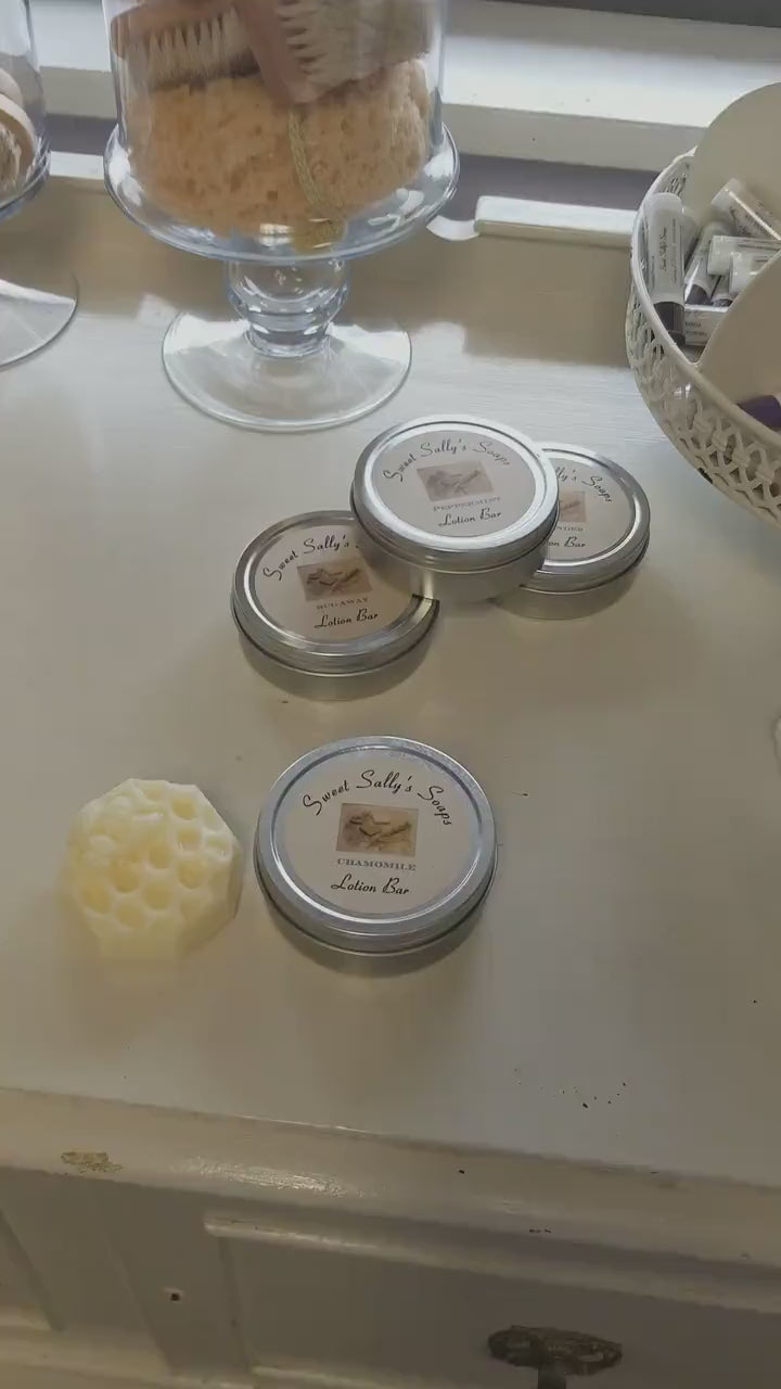 Beeswax Lotion Bar, Solid Lotion,